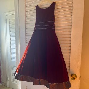 Velvert Burgundy Dress Size 12